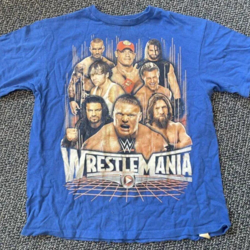 Wee Wrestlemania Blue T Nwt  Vtg Retro Shirt Tee